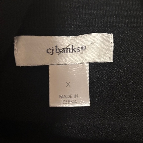 CJ Banks Black Knit Cardigan - Picture 2 of 2